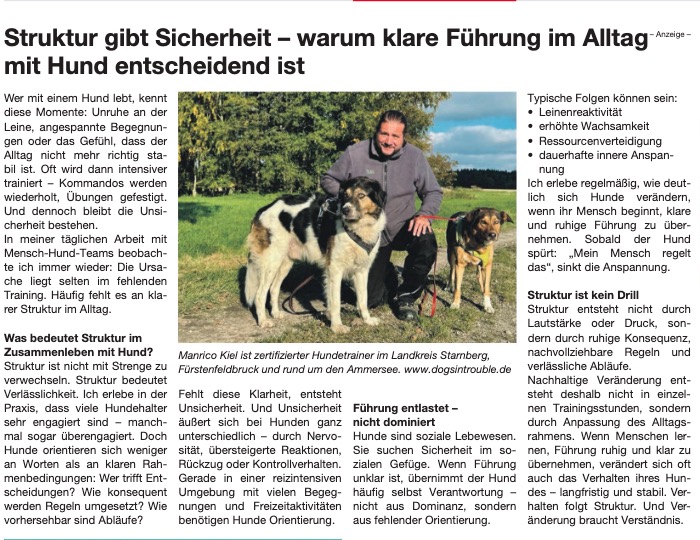 Zeitungsbericht Ammersee Kurier